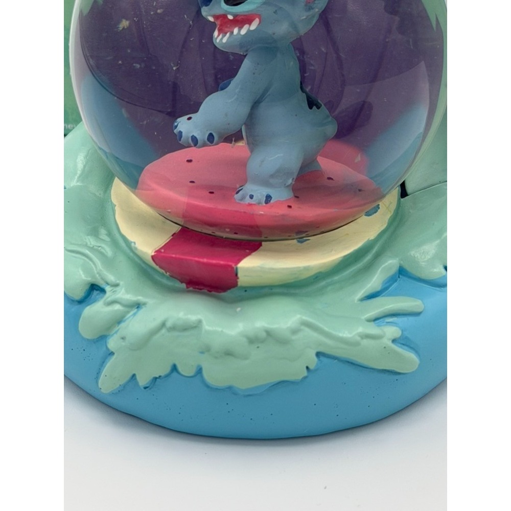 Disney Stitch Surfin' Collectible Snow Globe w/ Box – Missing Glitter, Debris - Picture 3 of 8